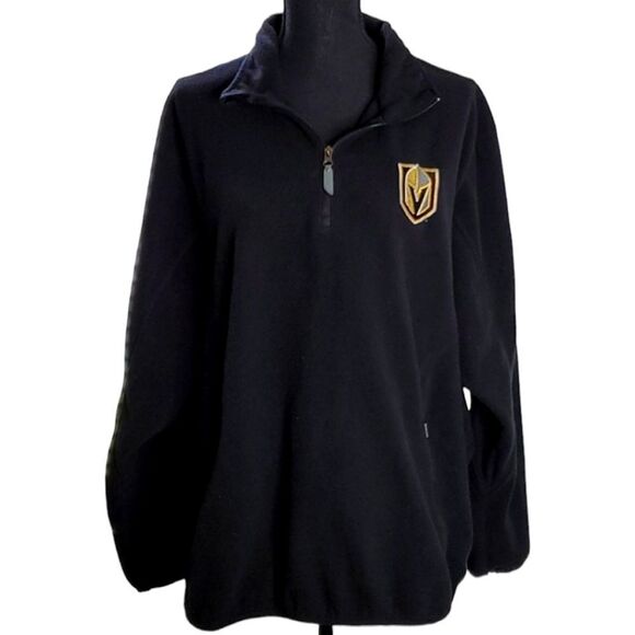 SALE Black Las Vegas Golden Knights Fleece Pullover NHL Hockey Team - Picture 1 of 9